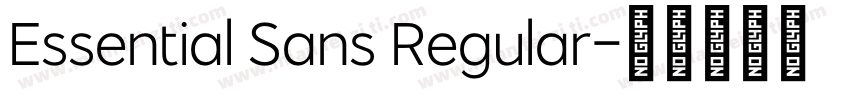 Essential Sans Regular字体转换